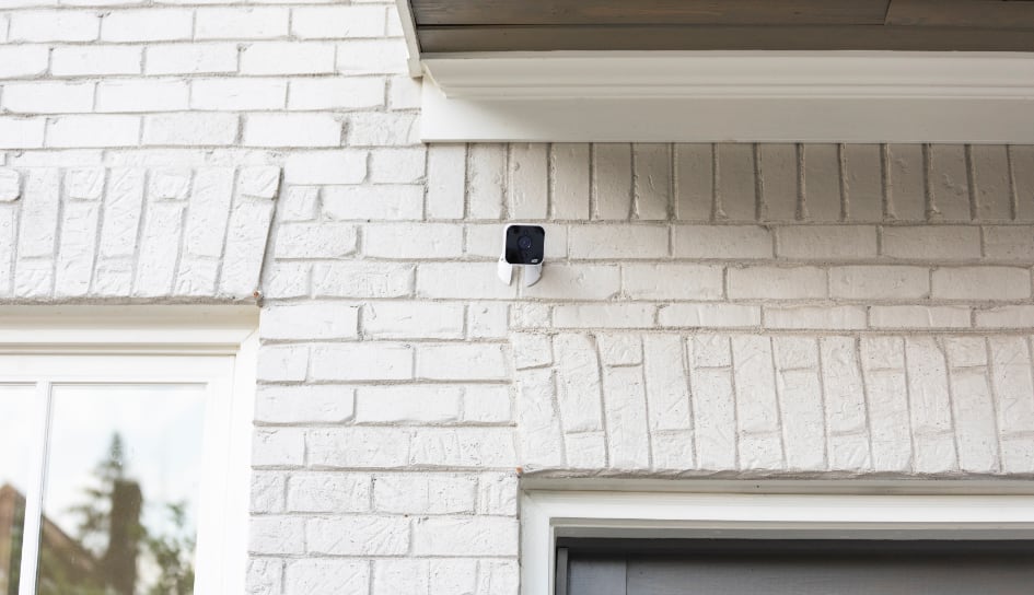 ADT outdoor camera on a Charleston home